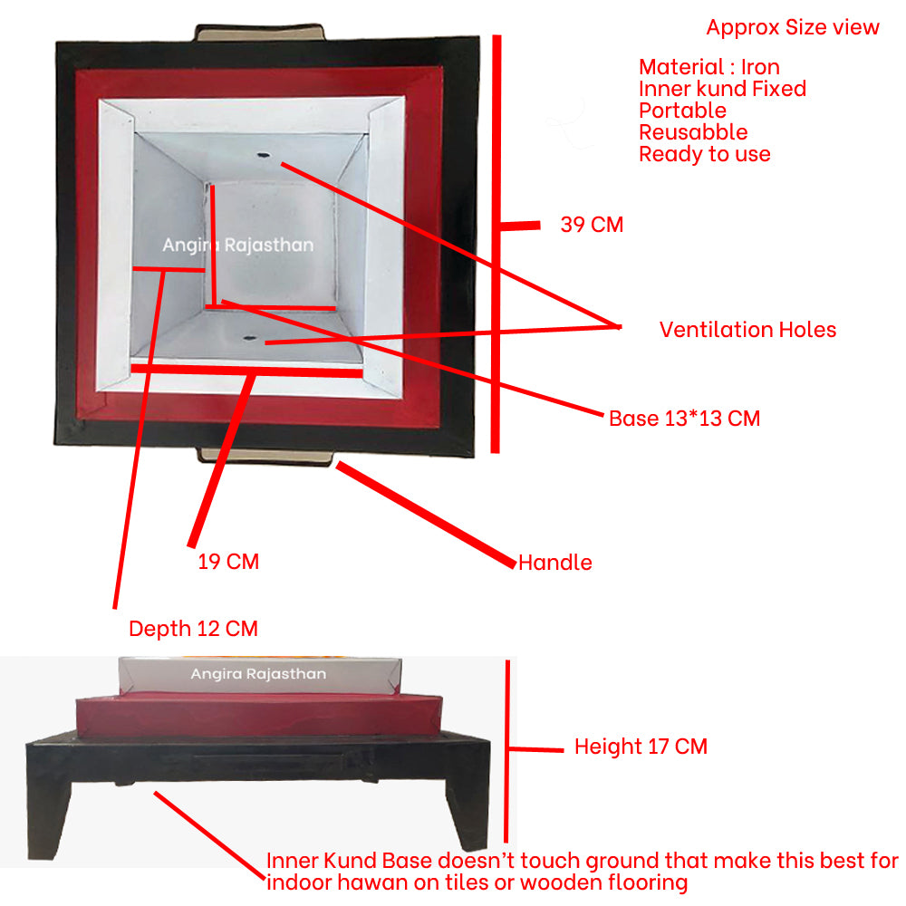 Hawan kund 15 inch