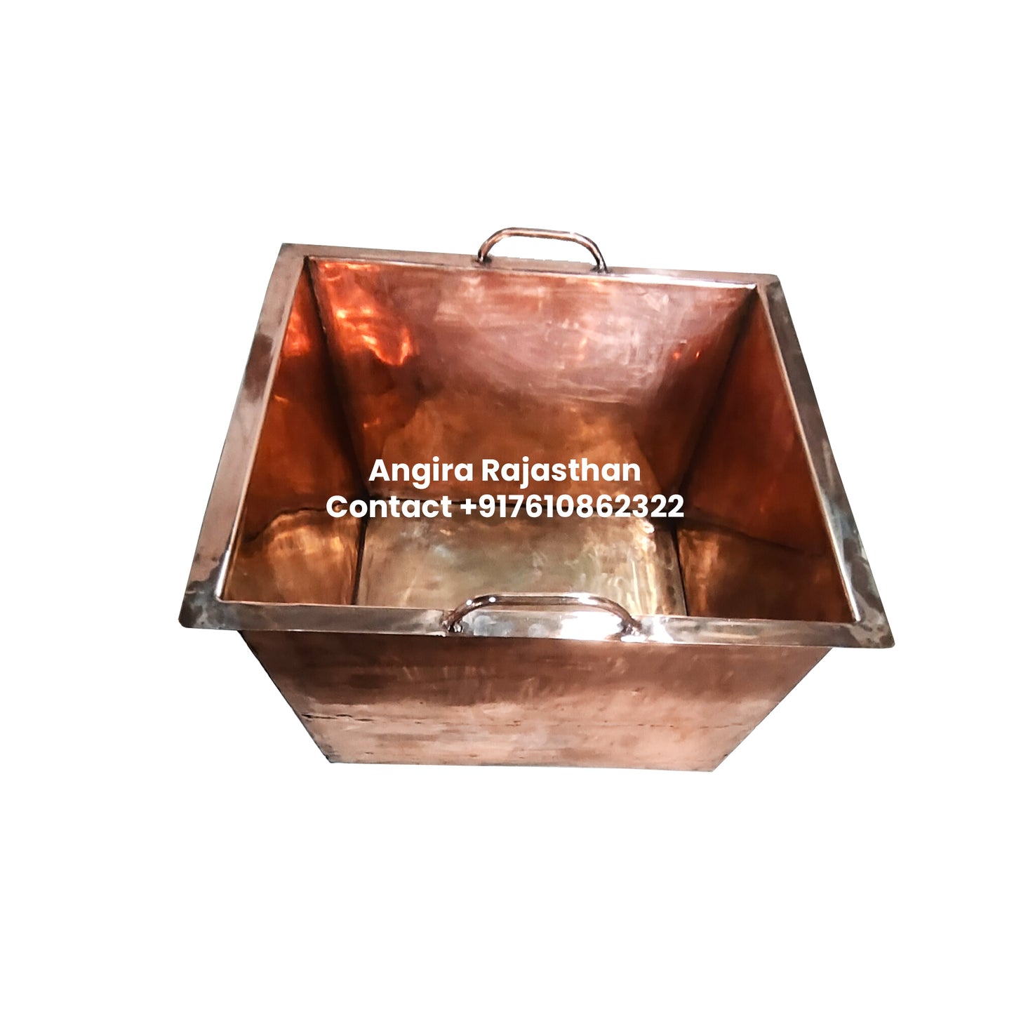 Big size handmade hawan kund in pure copper | Kund Only design |