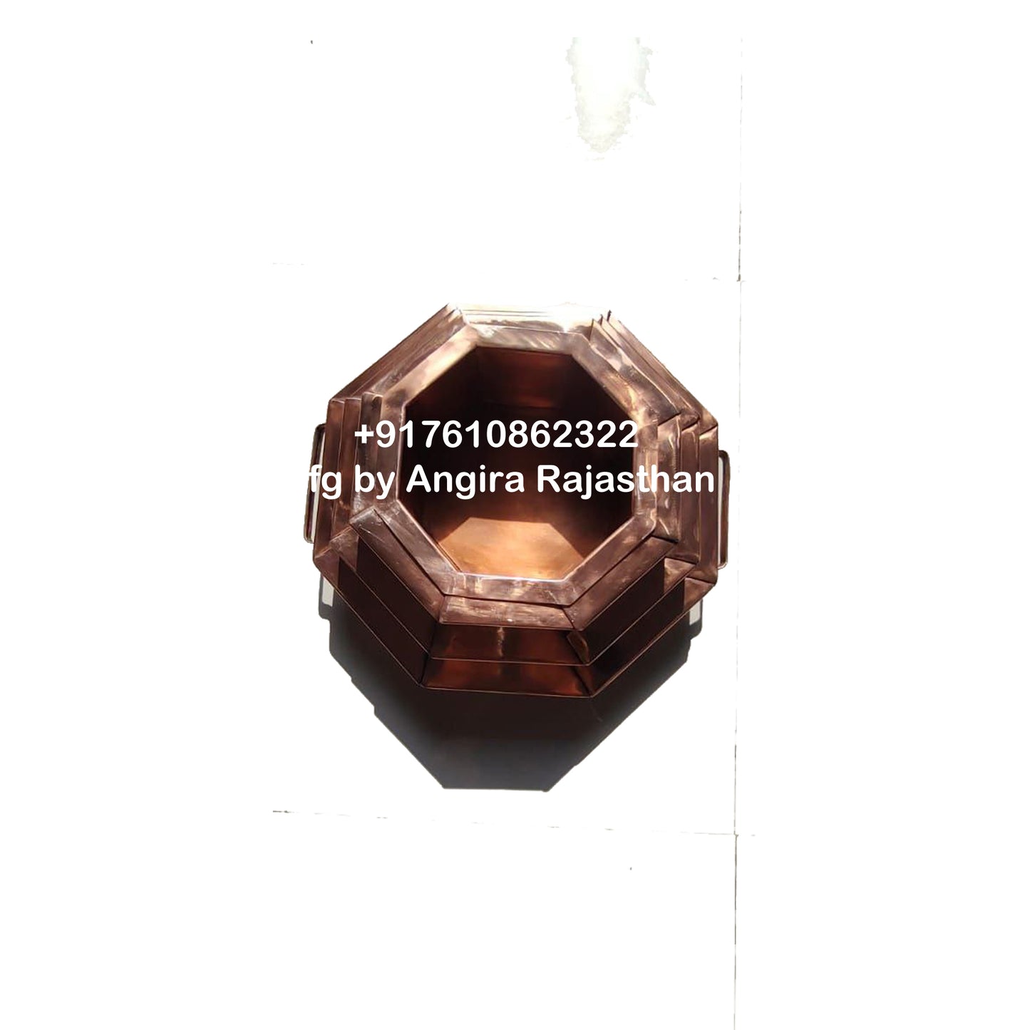 pure coppper octagon havan kund for indoor havan