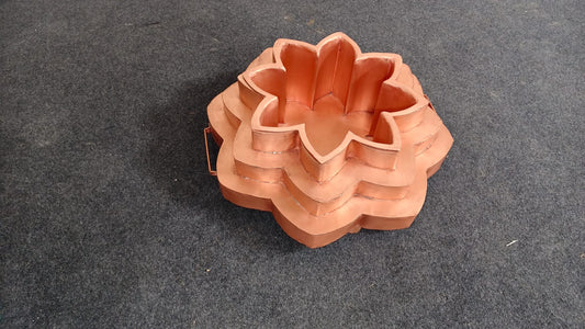 Pure Copper Padm Kund | Lotus Havan Kund for Puja & Yajna   तांबे का पद्म कुंड