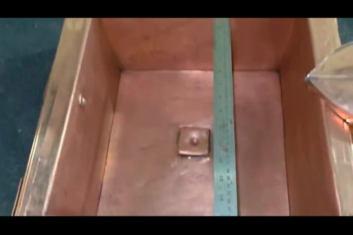 Handmade Copper Hawan Kund 24 Inch | Vedic Havan Kund with Nabhi Kanth | Model no 24159YNK