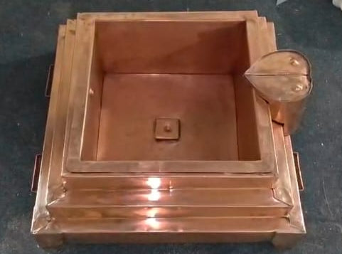 Handmade copper hawan kund