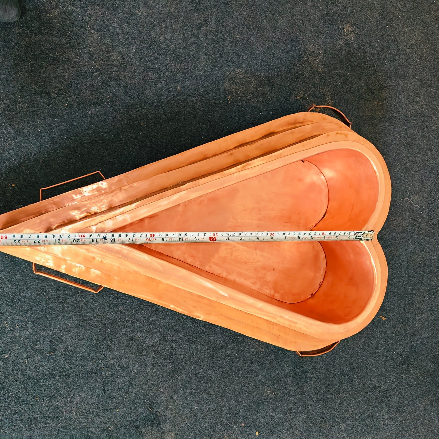 Handcrafted Copper Yoni Hawan Kund | Vedic Ritual Fire Pit | Detachable Inner Vessel | Made to Order Model no 2618126D