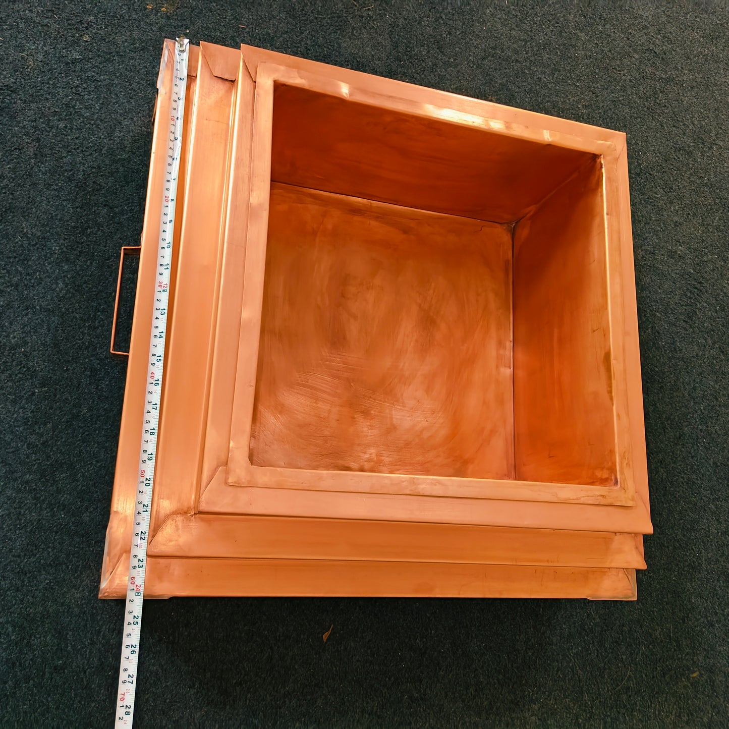 Pure copper hawan kund in 15 inch inner size | Model no 24158D