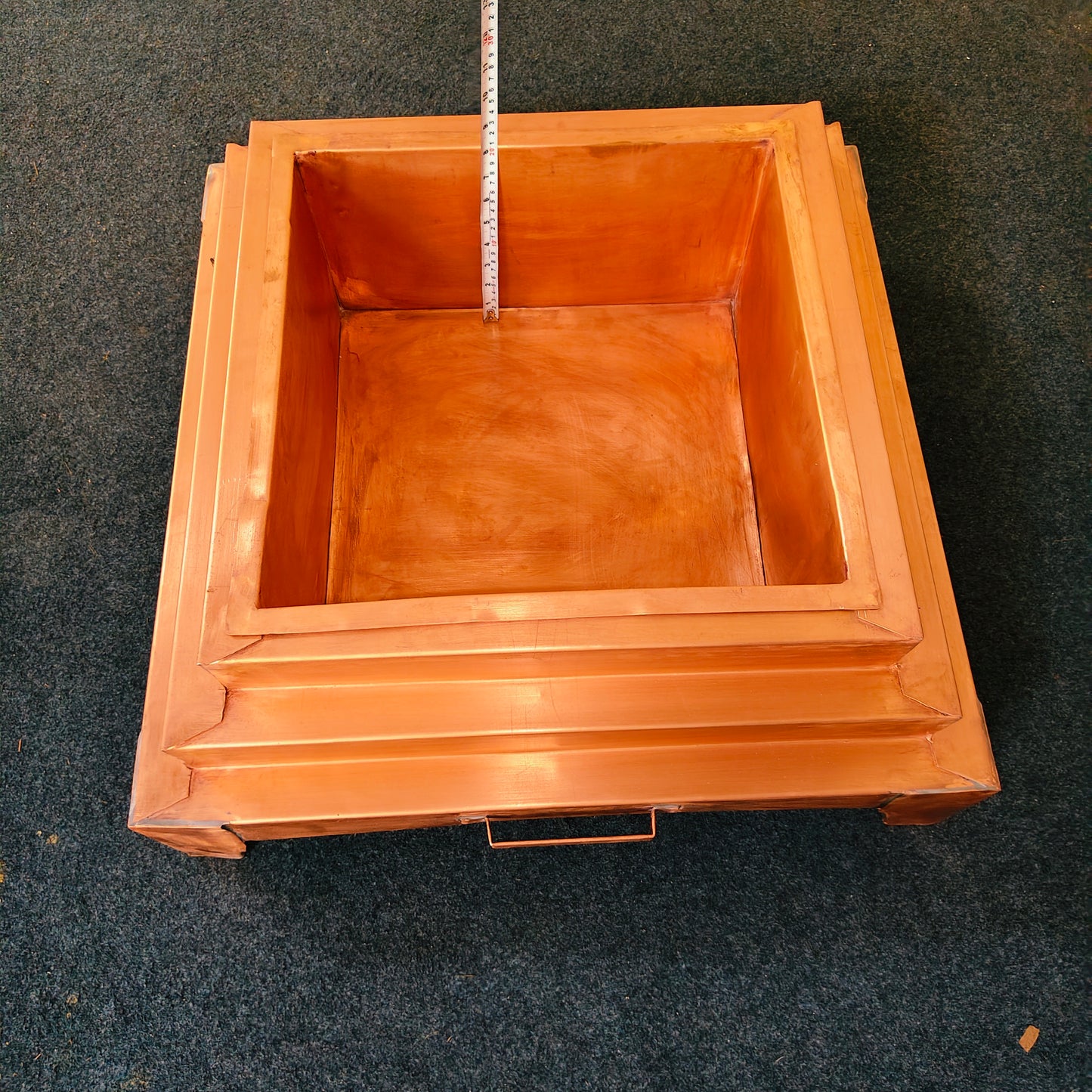 Pure copper hawan kund in 15 inch inner size | Model no 24158D