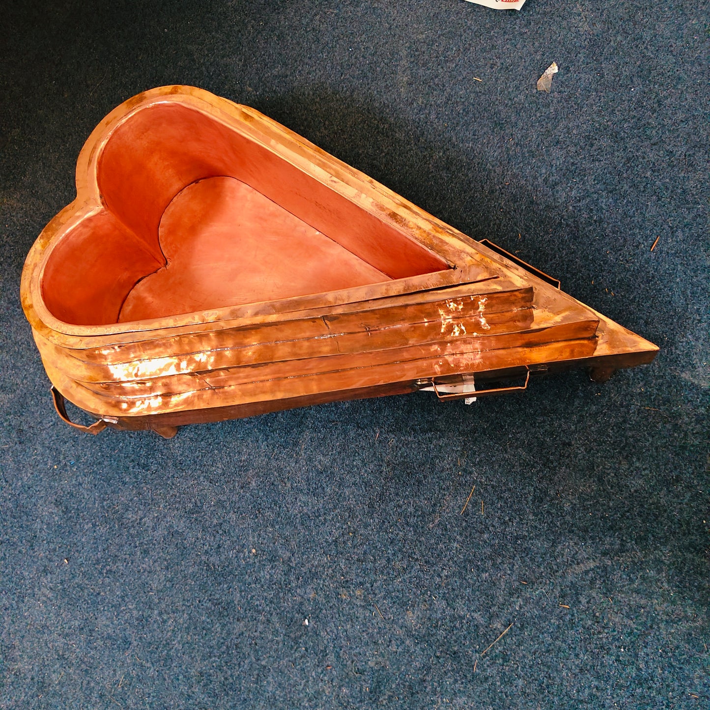 Handcrafted Copper Yoni Hawan Kund | Vedic Ritual Fire Pit | Detachable Inner Vessel | Made to Order Model no 2618126D