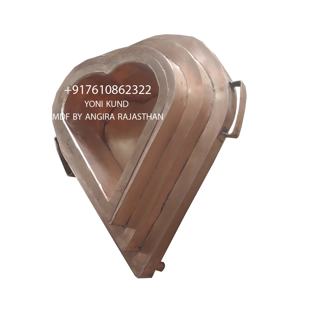 pure copper yoni havan kund in 1MM ( 20 gauge) sheet thickness